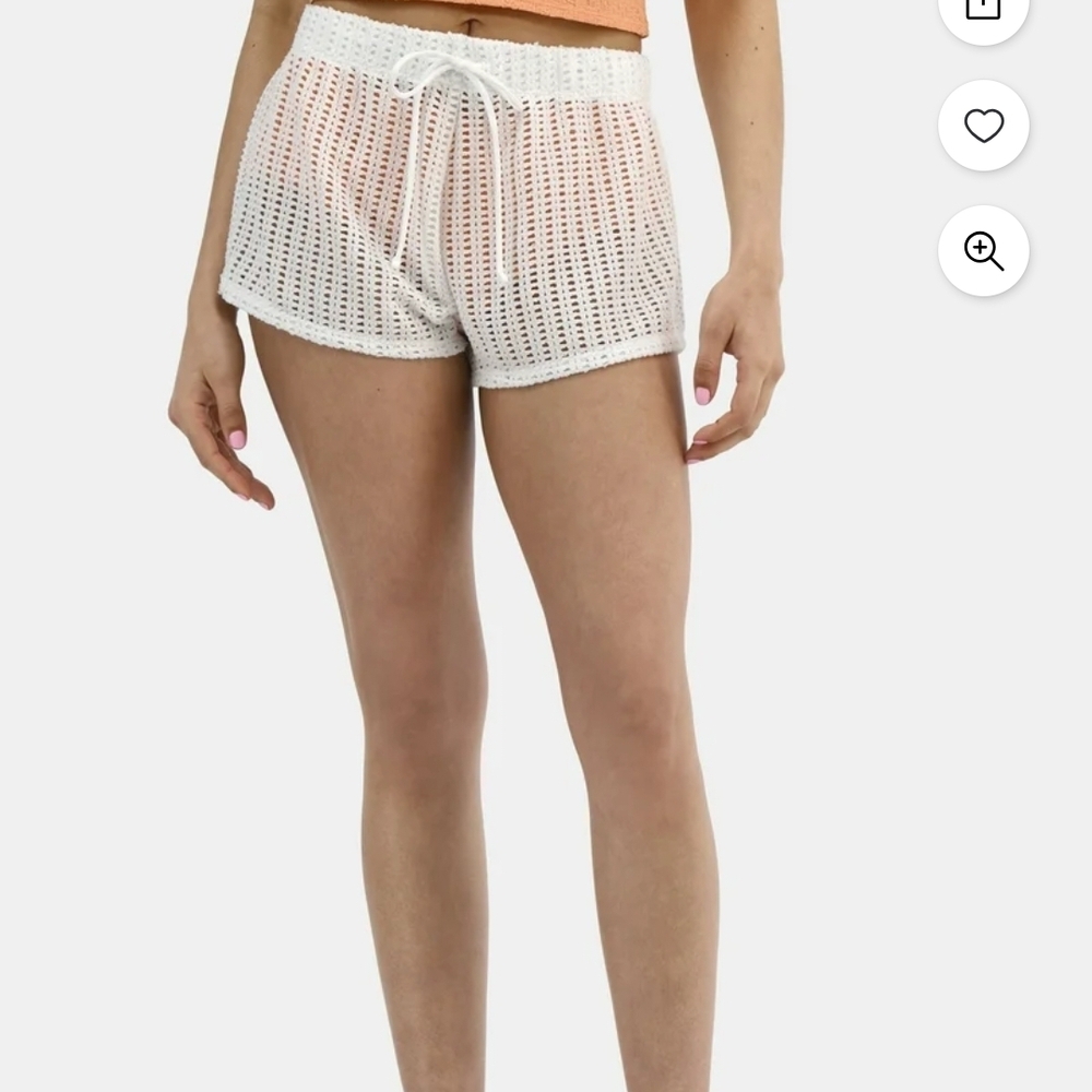 Celebrity Pink Women’s Crochet Cover-Up Shorts, 2'' Inseam. NWT. Size XXL (20).